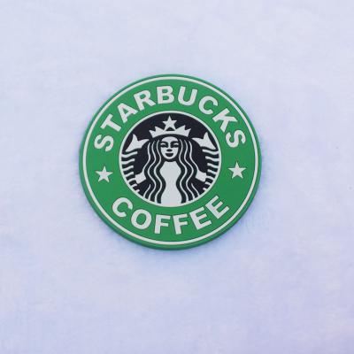Factory 3D cartoon custom rubber pvc coasters for Christmas Day customized