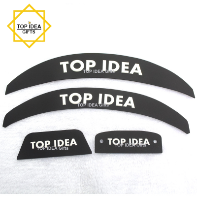3D PVC Bumper Factory Rubber PVC Patch Decals For baseball Football helmet 