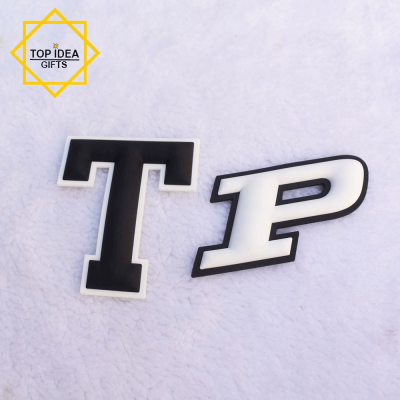 American Football Letters PVC Logo Bumpers For Helmet Hats