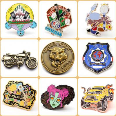3D Die Casted Lapel Pin Badge Metal Police Security Badge Factory