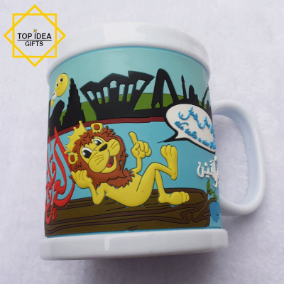 Factory Eco-friendly soft pvc Mug With 3D Logo