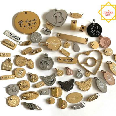 Stainless Steel Jewelry Tags For Bracelet Necklace Gold Silver Gunmetal - 副本