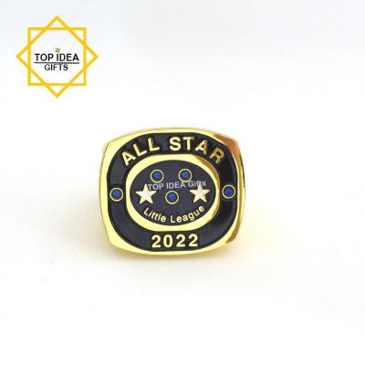 3D Baseball Ring Manufacturer Custom Design Metal Championship Ring - 副本