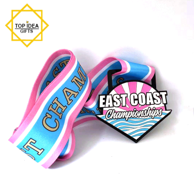  Die Casting Soft Enamel East Coast Custom Gold Silver Bronze Championship Awards Medal Medallion