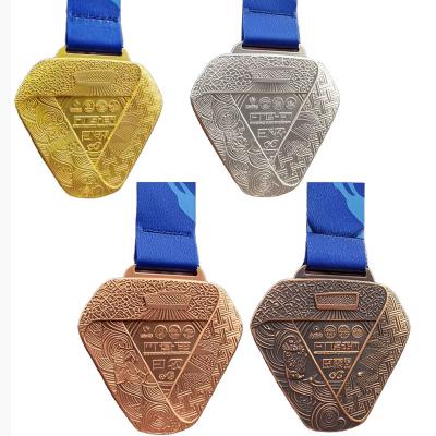 Medal Manufacturer Gold Silver Copper Bronze Metal Championship Medal 3D Die Casted Awards Medallion