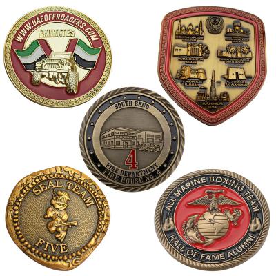 Challenge Coin Manufacturer 3D Brass Bronze Metal Challenge Coin Souvenir Awards Metal Coin