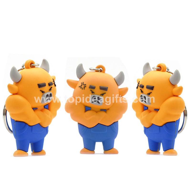 3D Soft PVC Bull keychain.jpg